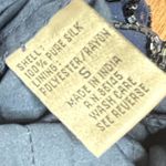 Andretta Donatello Cobalt Blue Vintage Beaded 100% Silk Gown Prom size small Photo 9