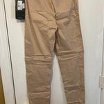 TwinSet women's XS extra small tan lightweight silky elastic waist thin leggings Photo 3