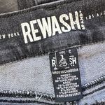 REWASH  Black Rough Hem Jeans Photo 5
