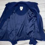 Maren full zip collared jacket navy blue sz 14 Photo 8