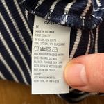 Aerie Blue and White Fitted Crop Tank Top Photo 4