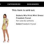 For Love & Lemons Dress Photo 8