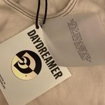 Daydreamer  Back Stage Crop Top in Dirty White Small NWT Photo 4