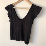 Free People  Black T-shirt Photo 3