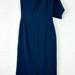 Dress the Population Tiffany One Shoulder Bow Detail Midi Dress Size Medium NWT Photo 6