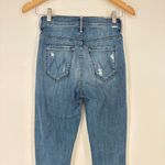 Mother The Stunner Ankle Fray in Graffiti Girl Jeans Size 23 Blue Photo 7