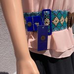 Adrienne Vittadini NWT  Beaded Stretchy Belt Photo 5