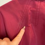 Prada Silk Taffeta 3/4 Quarter Sleeve Cropped Jacket Buckle Burgundy Red 38 IT Photo 8