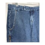 Levi's Vintage Levi’s Denim Skirt Superlow Made in USA Y2K zipper slit sides waist 33" Photo 4