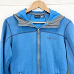 Marmot Womens S Khami Coat Teal Blue Hooded Full Zip C97080 Outdoor Layer Photo 3