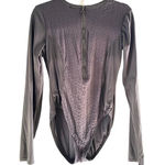 Trina Turk  Black Crew Neck Long Sleeves One Piece Swimsuit Size Large Photo 0