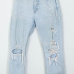 Abercrombie & Fitch The Ankle Straight Ultra High Rise Curve Love Destroy Jeans Photo 0