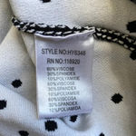 NWOT HYPR Women's Size M/L Knit Polka Dot Fit and Flare Sleeveless Dress Black Photo 15