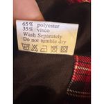 VTG Plaid Moto Jacket Womens Extra Large XL Biker Punk Rock Goth Zip Red Photo 7