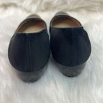 Salvatore Ferragamo  Black Leather Patent Cap Toe Low Wedge Size 6.5aa B-24 Photo 4