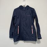 Vineyard Vines  Stow and Go Rain Jacket in Navy Blue with‎ Pink Trim Size XS Photo 1
