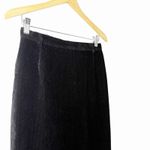 Weekend Max Mara Black Corduroy Pencil Skirt US 4 Stretch Back Slit Quiet Luxury Photo 2