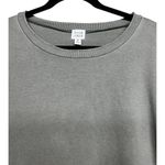 Peyton Jensen  Olive Green Snap Sides Distressed Sweatshirt Women’s Size Medium Photo 2