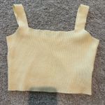 SheIn Yellow Crop Top Photo 0