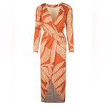 Johanna Ortiz Spice Market Hunter Midi Dress in Orange sz 4 Photo 1