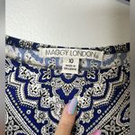 Maggy London Maggie London Women’s Blue White Printed Dress Size 10 Photo 1