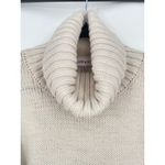 Willow And Wind Womens Cream Fringe Boho Southwestern Turtleneck Sweater Medium Photo 4