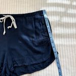 Brandy Melville Womens Navy Blue Elastic Waist Drawstring PullOn Shorts One Size Photo 6