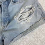 Tobi  Light Wash Distressed Denim‎ Jean Shorts - Women's Size 28 Photo 3