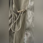 Ralph Lauren  Army Green Faux-Trim Hooded Puffer Coat, Pull Waist, Fur Hood;  L Photo 9