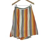 Mossimo Denim Mossimo Womens Multicolor Striped A-Line Retro Boho Asymmetrical Skirt Small Photo 6
