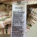 Roxy  Striped Shorts Elastic Waist Casual Comfy Beach Summer Medium‎ Cotton Linen Photo 5