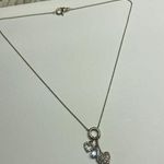 Monet  Women’s Signed Necklace Gold Tone Chain / Heart Charms Photo 0