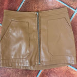 Free People  Vegan Leather Mini Skirt Photo 0