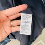 Banana Republic  Windowpane Bell Sleeve One Button Blazer Jacket Navy Blue Sz 6 Photo 5