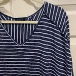 Botanique vneck shirt 3/4 length sleeves Navy and white stripes size 3X Photo 3