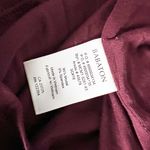 Babaton Aritzia Joaquin Modal Stretch Knit Ruched Bodycon Mini Dress Burgundy Photo 2