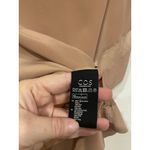 COS Shirt Womens 4 Beige 100% Silk Sheer Kimono Sleeve Boxy Top Blouse Photo 4