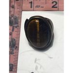 Adjustable Stretchy Large Tigers Eye Men or Women’s Statement Vintage Ring Brown Photo 10
