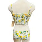 Cabana Del Sol  Lemon Print Bikini Set Size Medium NWT Photo 7