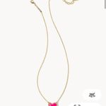 Kendra Scott  Elisa Pendant Necklace Heart Neon Pink Magnesite Photo 0