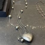 Fashion Jewelry Bundle/ 3 Silver Tone Necklaces Silver Photo 6