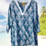 ROCK FLOWER PAPER tunic / beach cover up, size M/L Blue Size L Photo 2