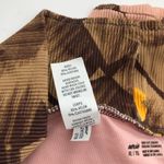 Aerie  Womens High Cut Cheeky Swim Bottoms Floral Print Ribbed Brown Pink XL Photo 3