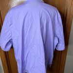 Bob Mackie  Purple Short Sleeve Button Down Shirt wearable art size 3x Photo 7