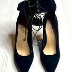 Womens black lace up heels Size 9 Photo 0