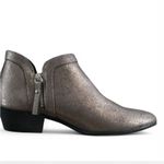 JustFab Faux Leather Metallic Booties Photo 1
