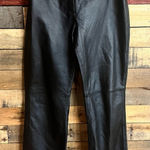 Newport News  Easy Style Black Leather Pants Size 8‎ Photo 0