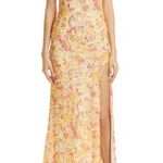 NEW STAUD Lea maxi Dress in Soleil Flower Print Yellow Size 10 Photo 0
