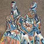 Anthropologie MAEVE  Vizcaya Paisley Floral Draped Bodice Flowy Maxi Dress 10 Photo 4