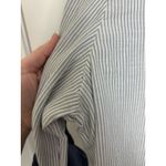 Nanette Lepore Blue Gray Long Sleeve Collared Striped Top Size Small Coastal Cowgirl Boho Photo 5